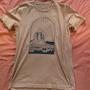 Tan Graphic Short Sleeve Tee